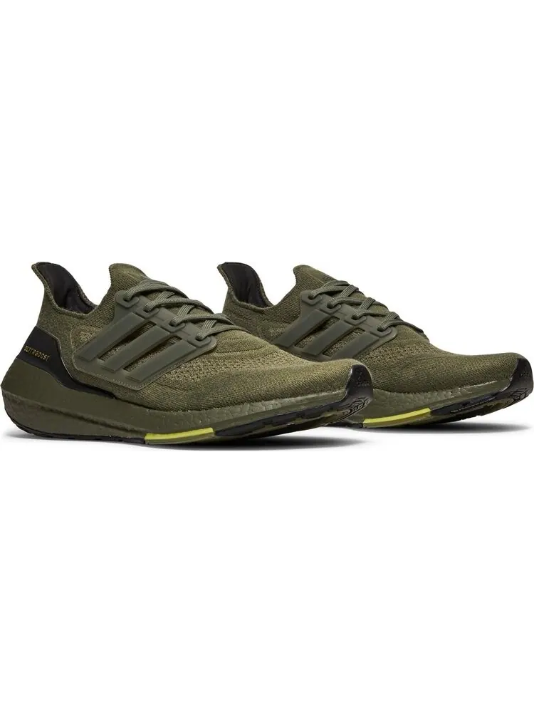 Кроссовки Adidas UltraBoost 21 'Focus Olive' — изображение 8 из 8, зеленый