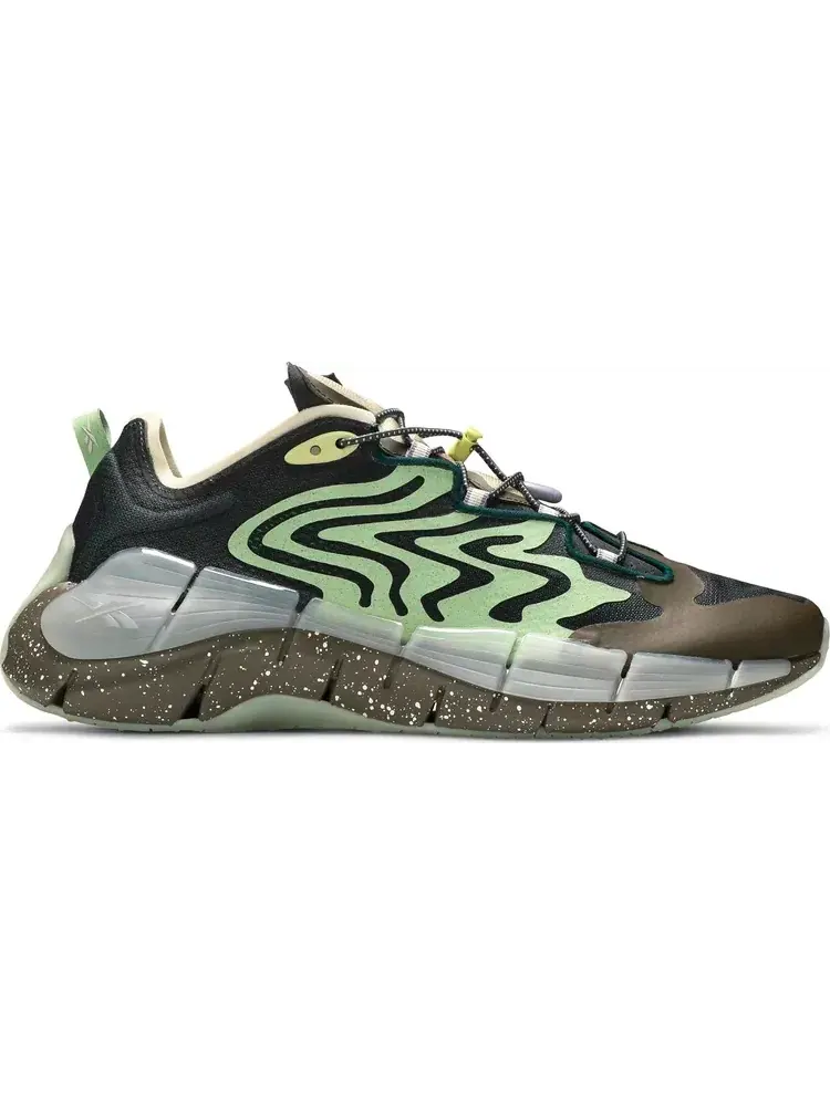 Кроссовки brain dead x zig kinetica 2 'mad science - aloe green' Reebok — изображение 1 из 8, серый
