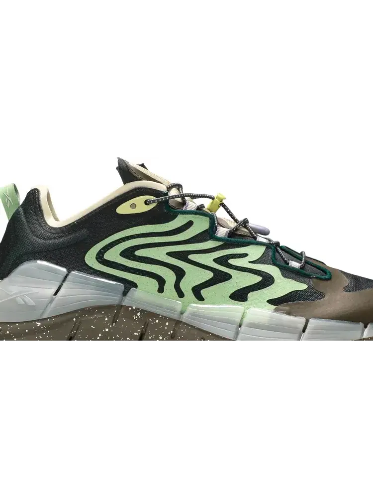 Кроссовки brain dead x zig kinetica 2 'mad science - aloe green' Reebok — изображение 2 из 8, серый
