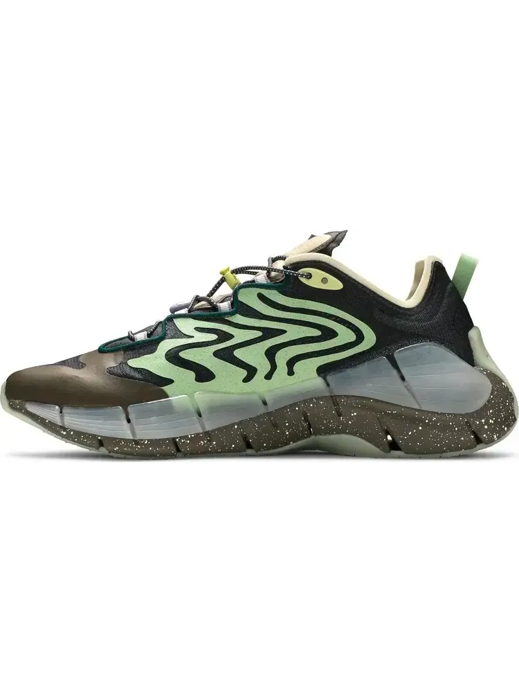 Кроссовки brain dead x zig kinetica 2 'mad science - aloe green' Reebok — изображение 3 из 8, серый