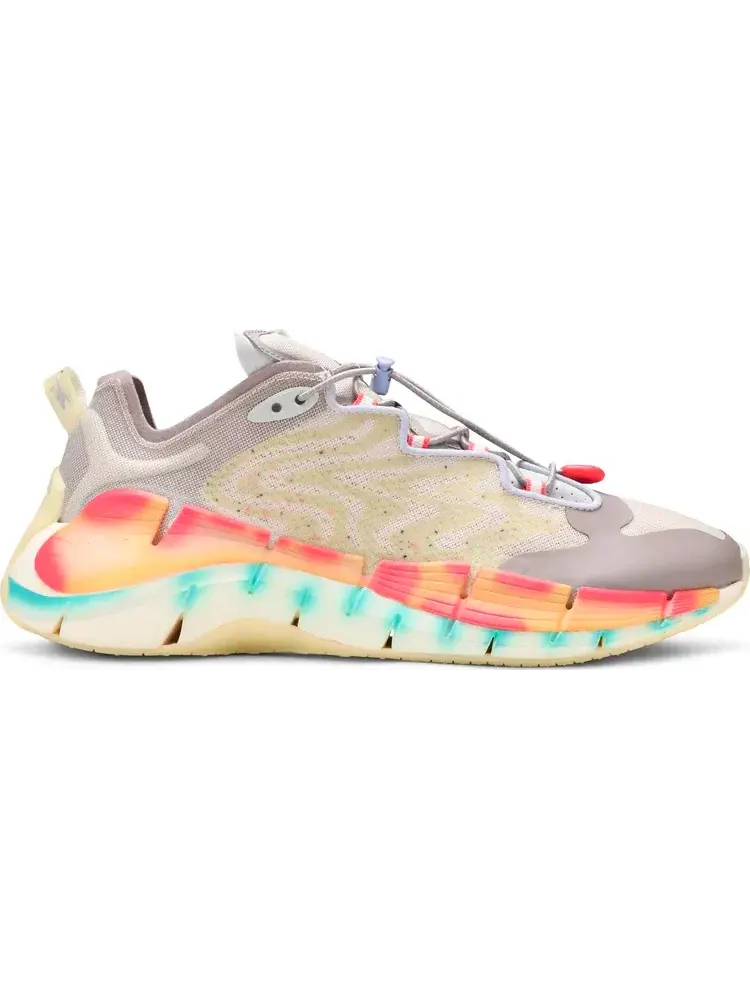 Кроссовки brain dead x zig kinetica 2 'mad science - lemon glow' Reebok — изображение 1 из 8, белый
