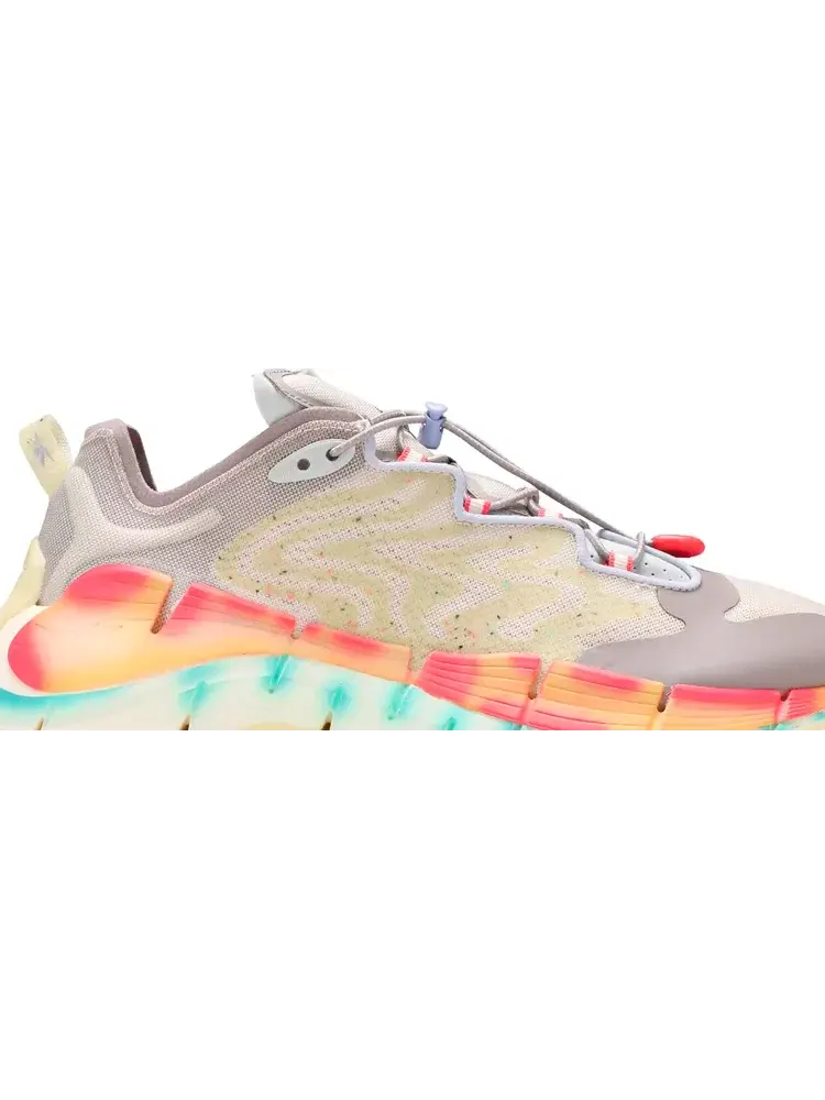 Кроссовки brain dead x zig kinetica 2 'mad science - lemon glow' Reebok — изображение 2 из 8, белый