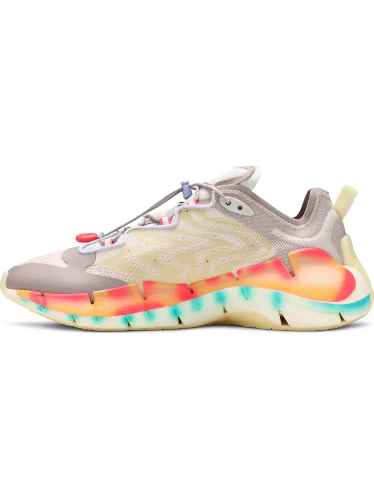 Кроссовки brain dead x zig kinetica 2 'mad science - lemon glow' Reebok — изображение 3 из 8, белый