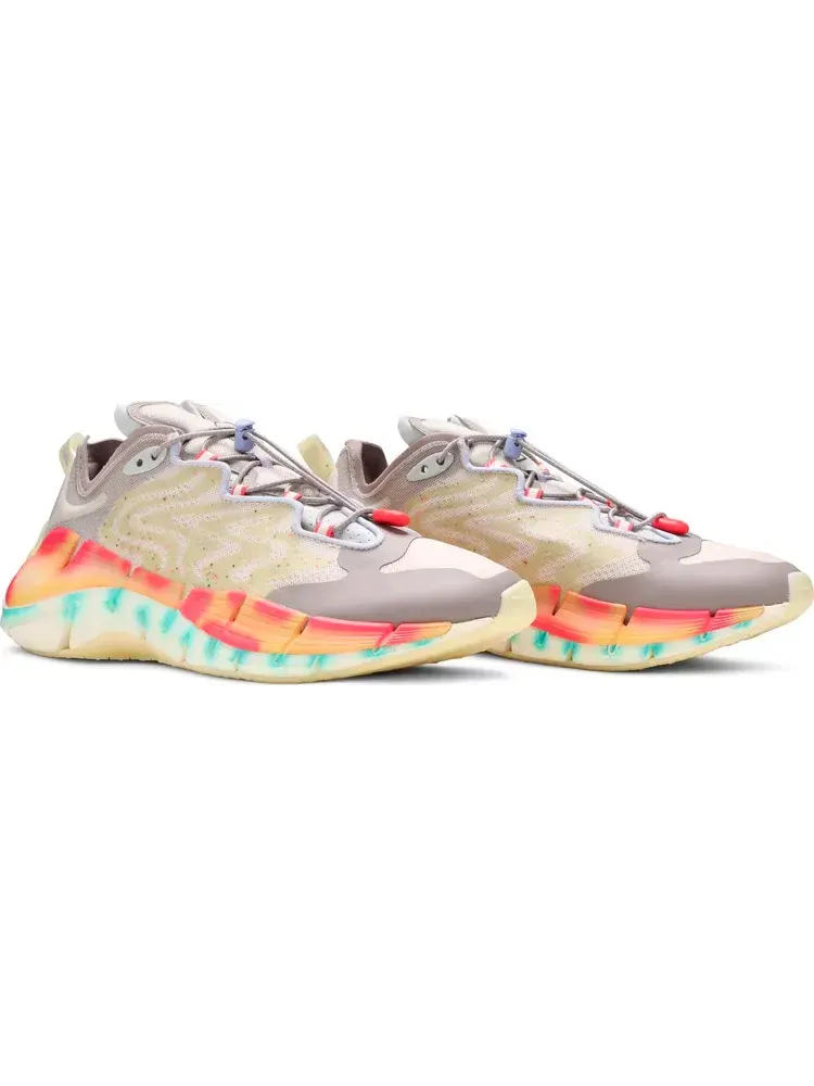 Кроссовки brain dead x zig kinetica 2 'mad science - lemon glow' Reebok — изображение 8 из 8, белый