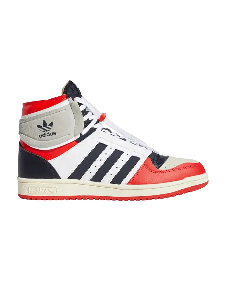 Кроссовки adidas Top Ten DE 'White Legend Ink Red' — изображение 1 из 1, белый//красный