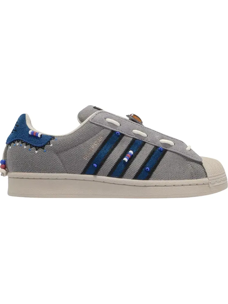 Кроссовки Adidas Street Folk x Superstar Laceless — изображение 1 из 1, серый