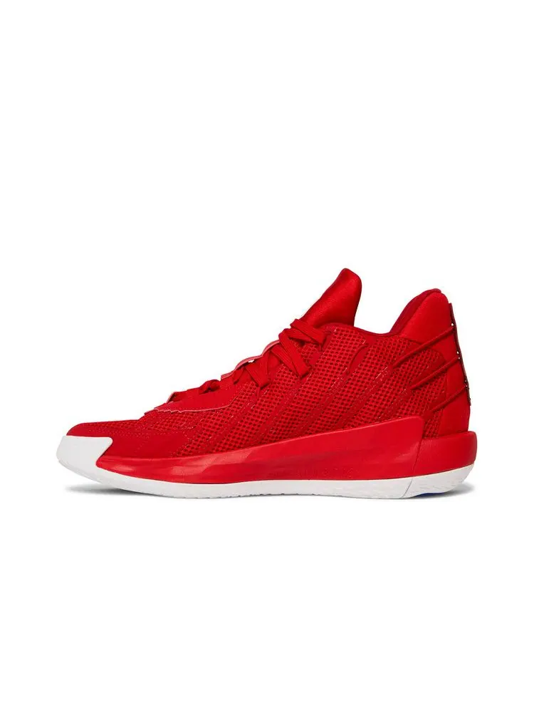 Кроссовки adidas Dame 7 Team 'Kansas Jayhawks' — изображение 4 из 9, красный