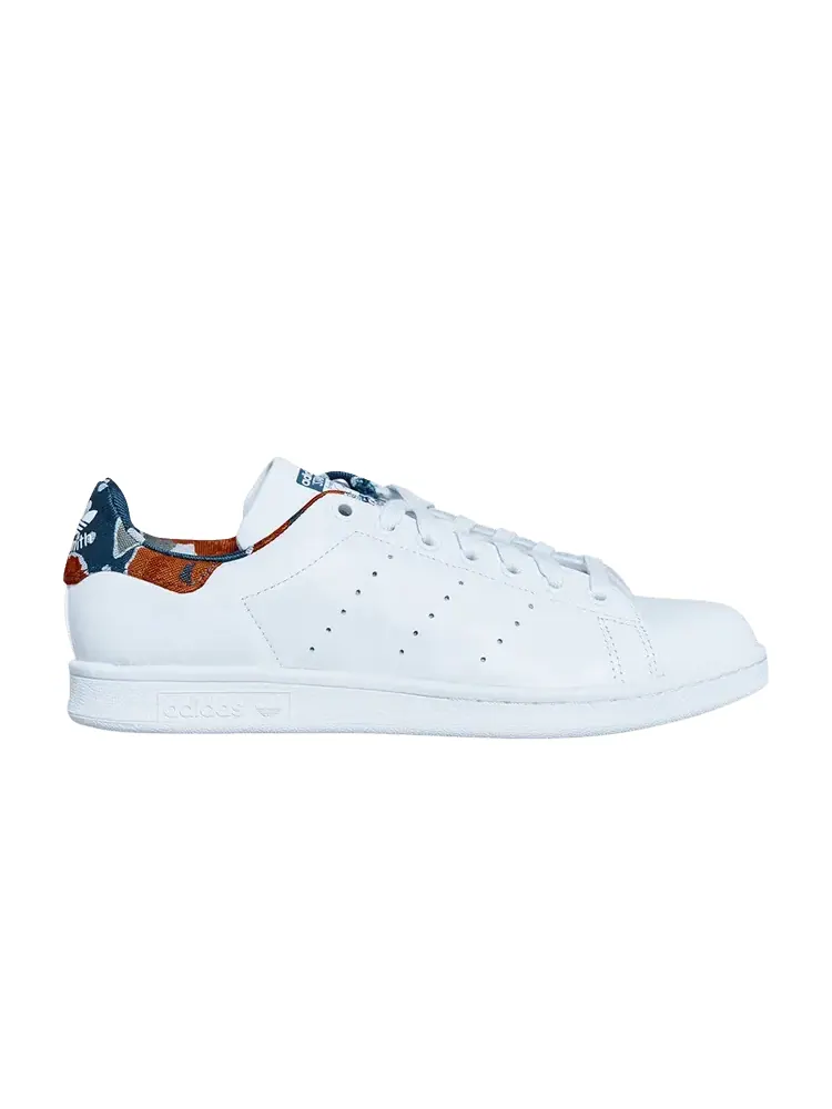 Кроссовки adidas Wmns Stan Smith 'White Floral' — изображение 1 из 1, белый/белый/зеленый