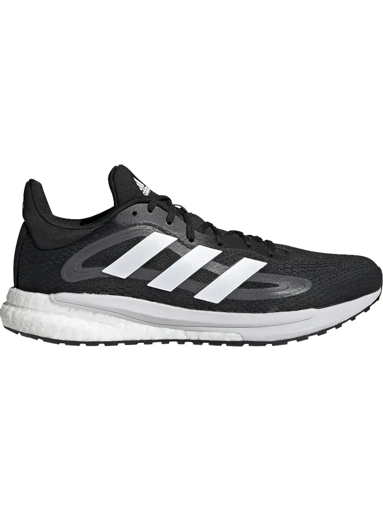 Кроссовки Adidas SolarGlide 4 'Black White' — изображение 1 из 1, черный