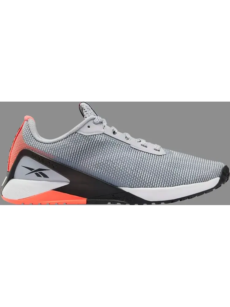Кроссовки nano x1 grit 'grey orange flare' Reebok — изображение 1 из 1, серый