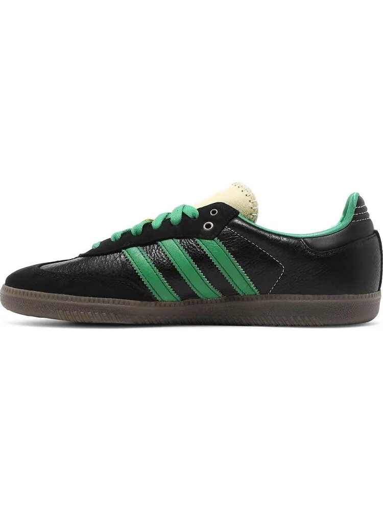 Кроссовки Adidas Wales Bonner x Samba 'Black Green' — изображение 3 из 8, черный