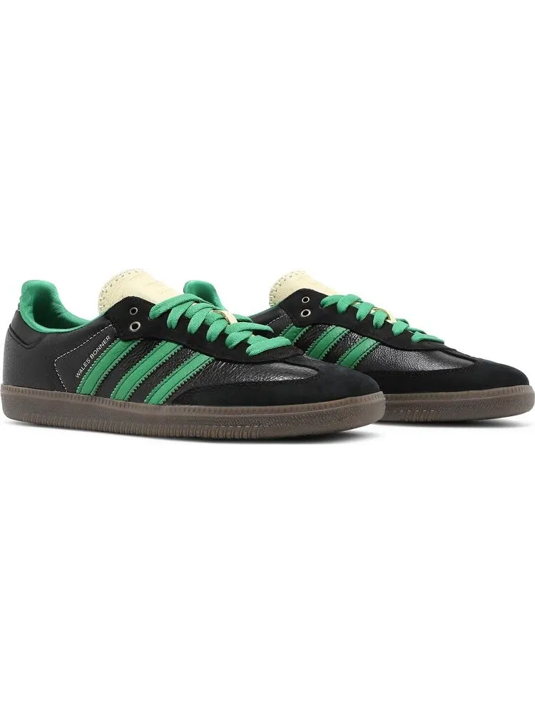 Кроссовки Adidas Wales Bonner x Samba 'Black Green' — изображение 8 из 8, черный