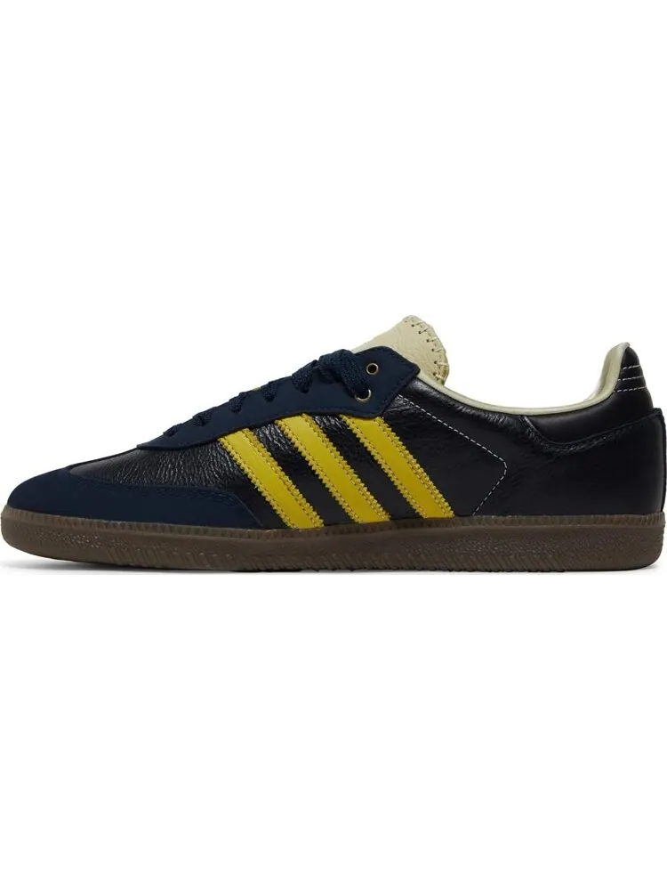 Кроссовки Adidas Wales Bonner x Samba 'Collegiate Navy Yellow' — изображение 3 из 8, синий