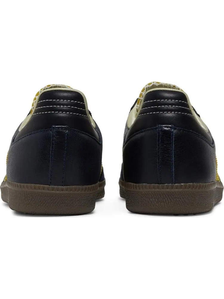 Кроссовки Adidas Wales Bonner x Samba 'Collegiate Navy Yellow' — изображение 6 из 8, синий