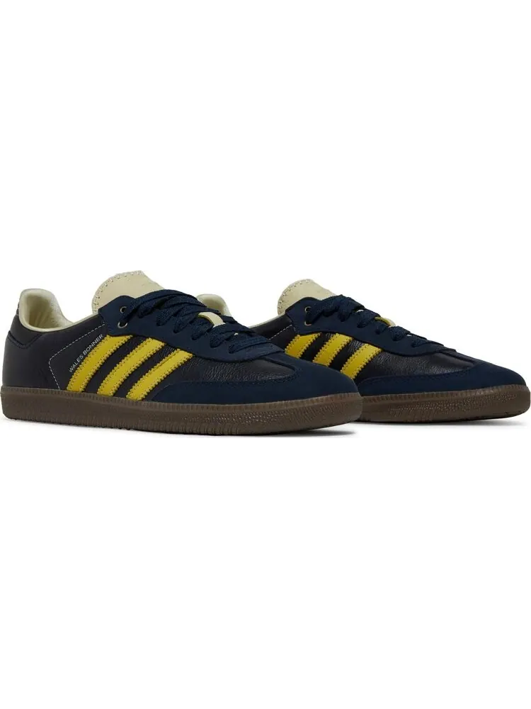 Кроссовки Adidas Wales Bonner x Samba 'Collegiate Navy Yellow' — изображение 8 из 8, синий