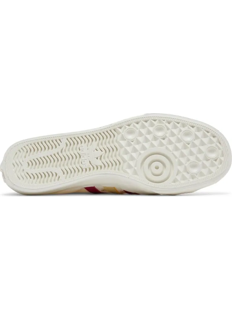 Кроссовки Adidas Wales Bonner x Nizza Low 'Cream White Scarlet' — изображение 4 из 8, бежевый