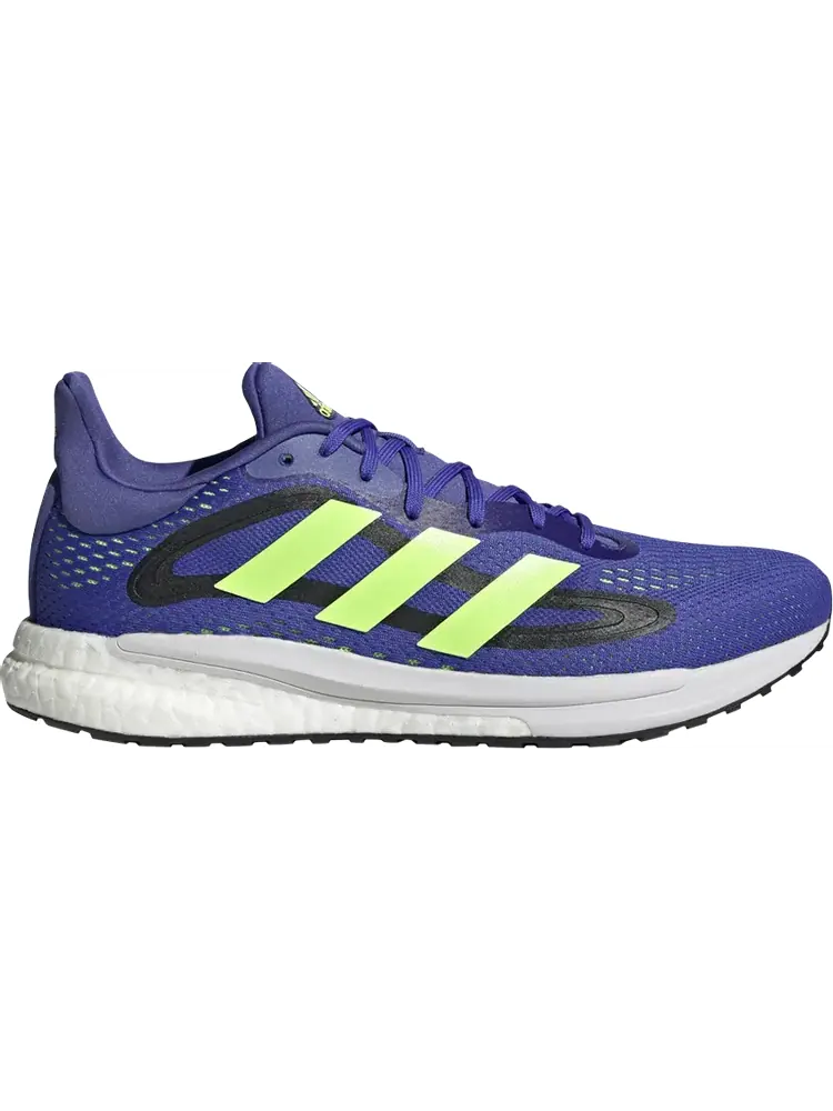 Кроссовки Adidas SolarGlide 4 'Sonic Ink Signal Green' — изображение 1 из 1, синий