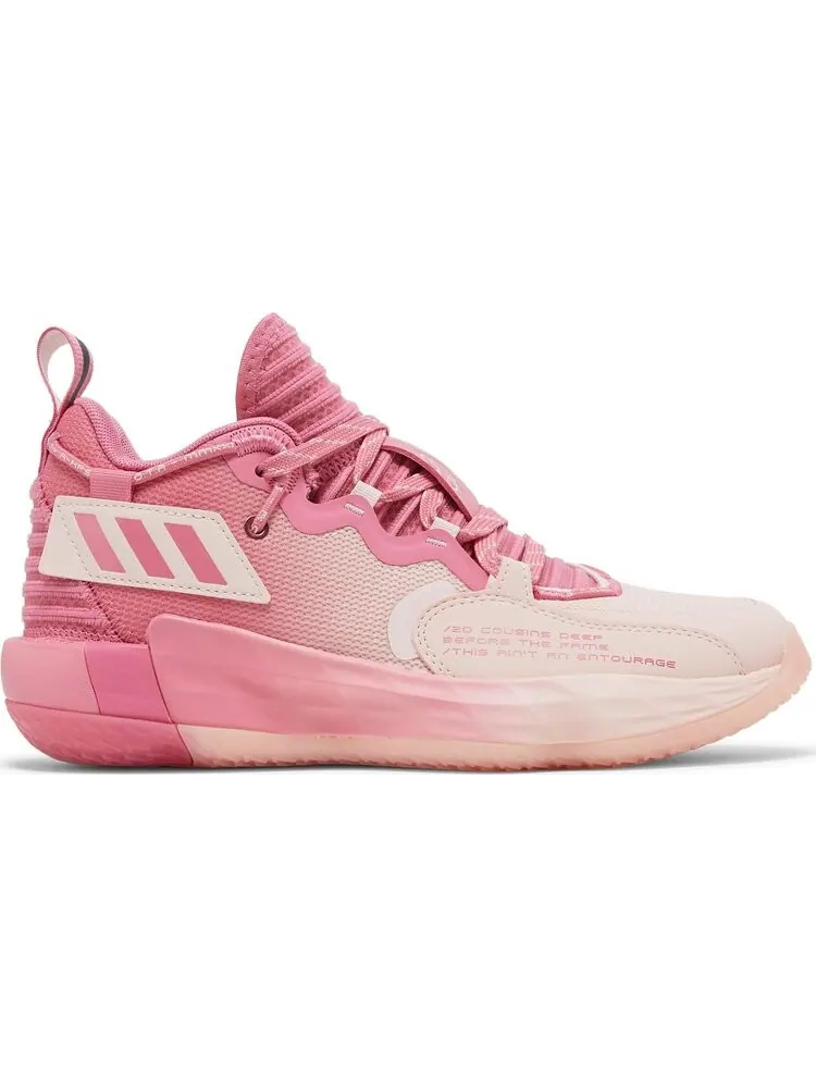 Кроссовки Adidas Dame 7 EXTPLY J 'D.O.L.L.A.' — изображение 1 из 8, розовый
