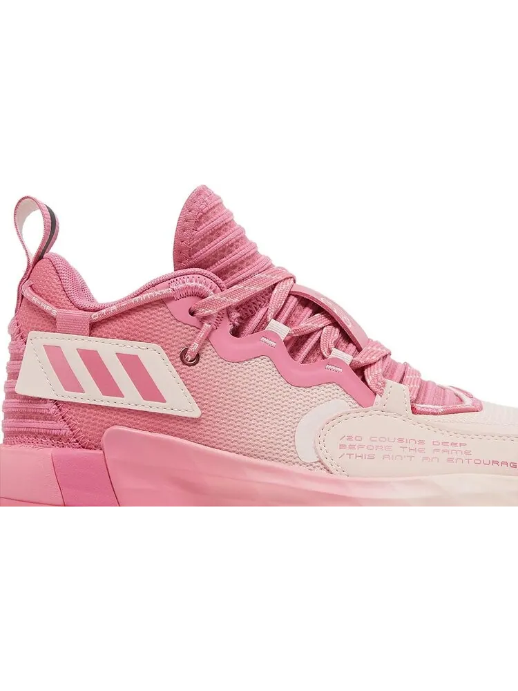 Кроссовки Adidas Dame 7 EXTPLY J 'D.O.L.L.A.' — изображение 2 из 8, розовый