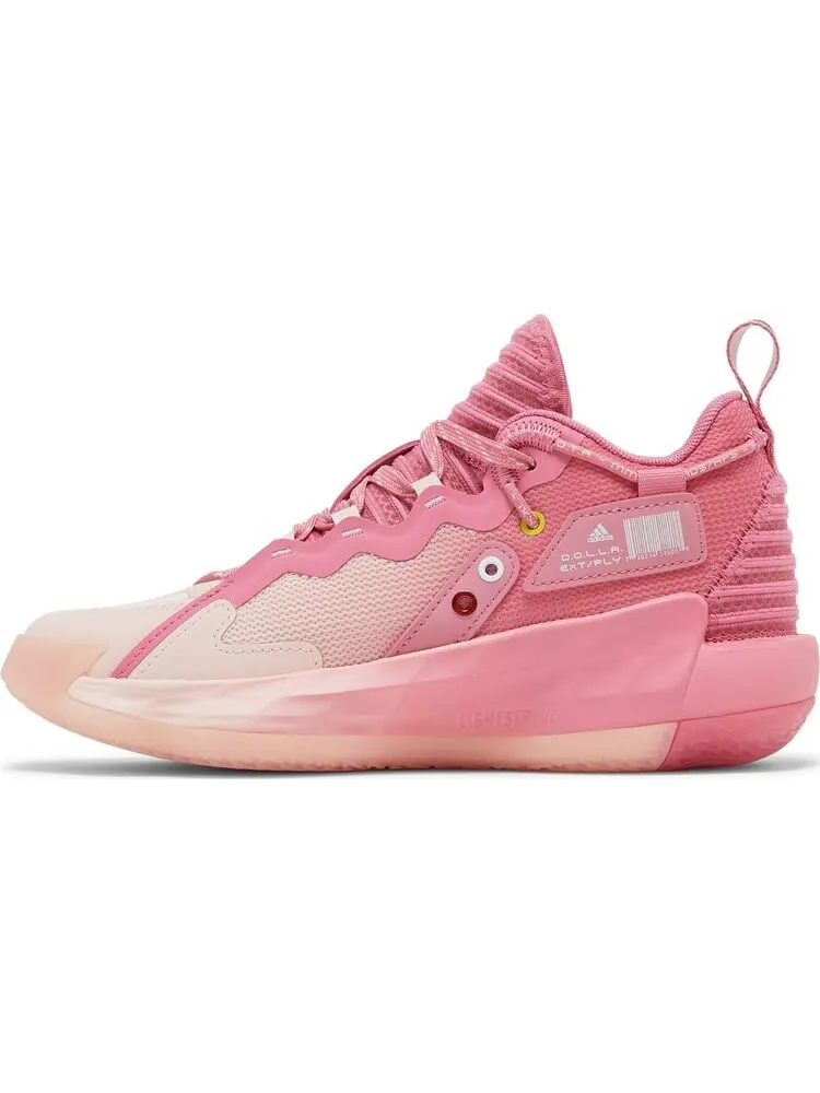 Кроссовки Adidas Dame 7 EXTPLY J 'D.O.L.L.A.' — изображение 3 из 8, розовый