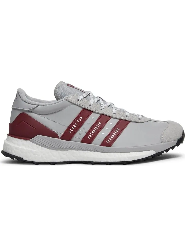 Кроссовки Adidas Human Made x Country Free Hiker 'Grey Burgundy' — изображение 1 из 8, серый
