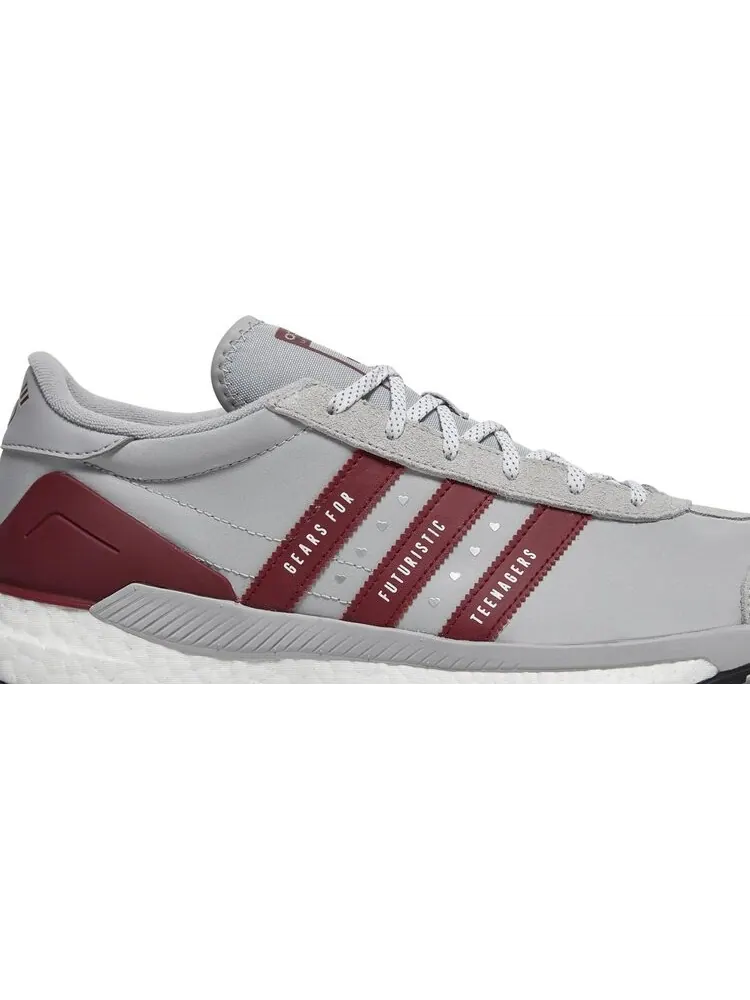 Кроссовки Adidas Human Made x Country Free Hiker 'Grey Burgundy' — изображение 2 из 8, серый