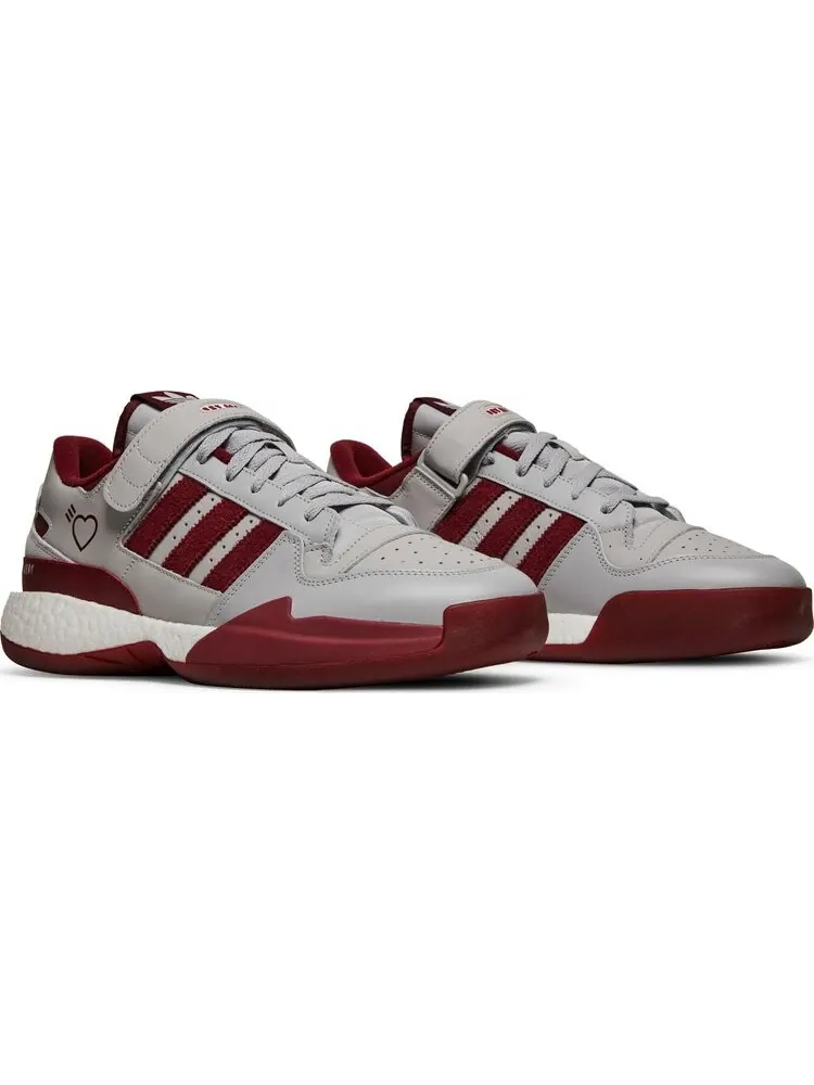 Кроссовки Adidas Human Made x Forum Low 'Grey Burgundy' — изображение 8 из 8, красный