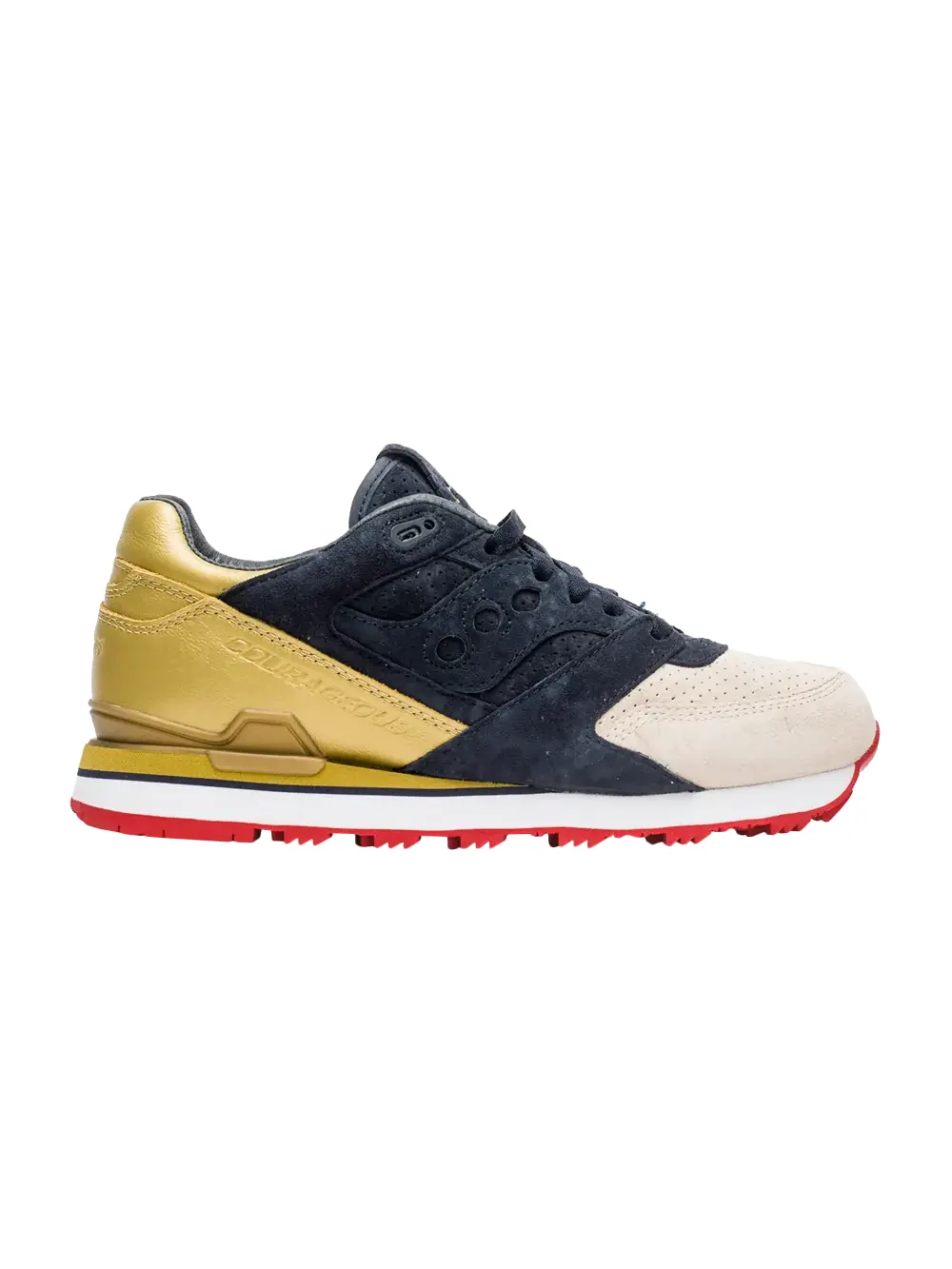 Кроссовки Politics x Courageous Saucony — изображение 1 из 1, темно-синий/золотистый