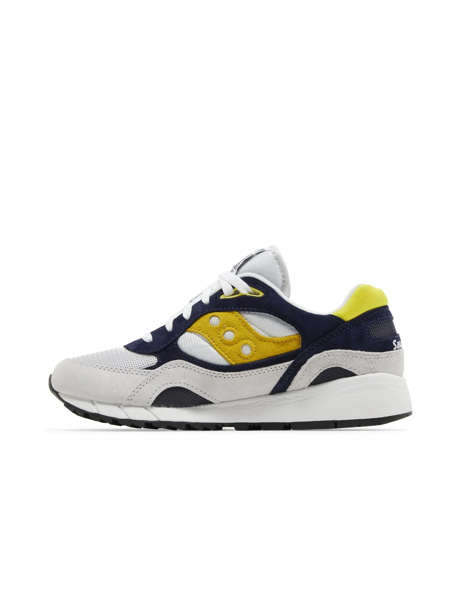 Кроссовки Saucony Shadow 6000 — изображение 3 из 8, серый/синий/желтый
