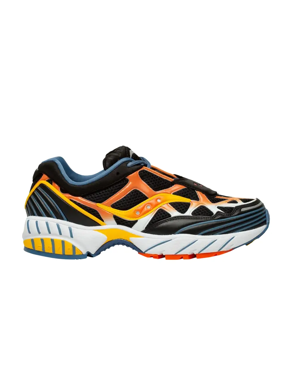 Кроссовки Grid Web Saucony — изображение 1 из 1, черный/оранжевый/желтый