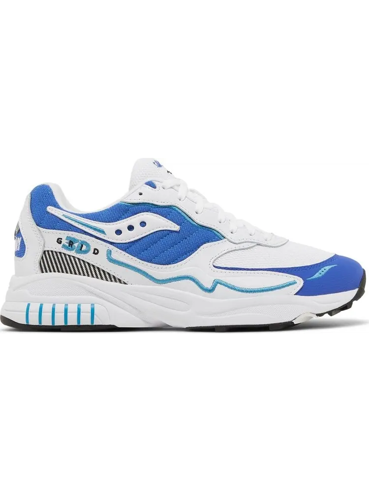 Кроссовки Saucony 3D Grid Hurricane White Royal — изображение 1 из 8, белый