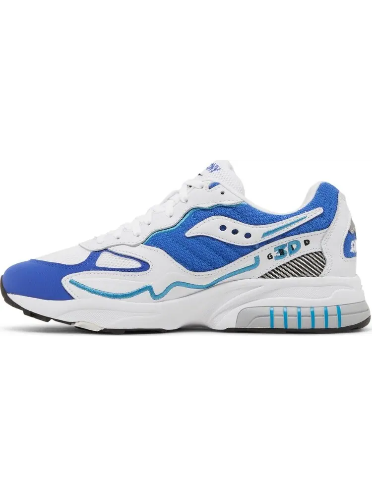 Кроссовки Saucony 3D Grid Hurricane White Royal — изображение 3 из 8, белый