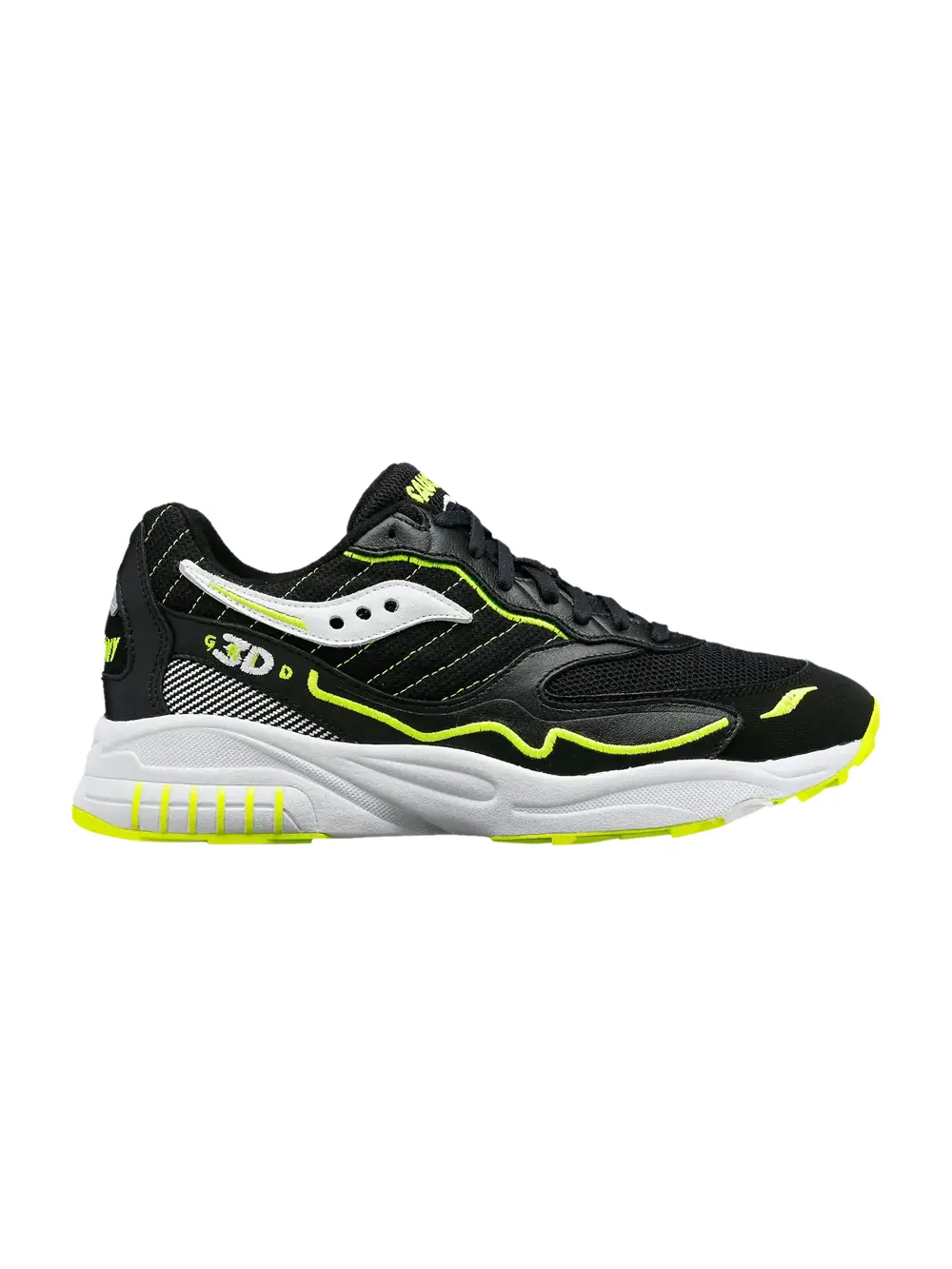 Кроссовки 3D Grid Hurricane Saucony — изображение 1 из 1, черный/белый