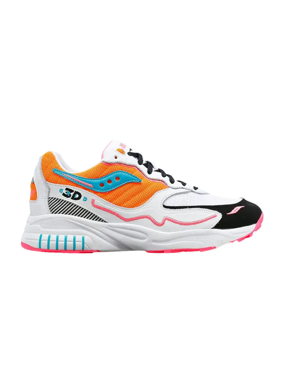 Кроссовки 3D Grid Hurricane Saucony — изображение 1 из 1, белый/оранжевый