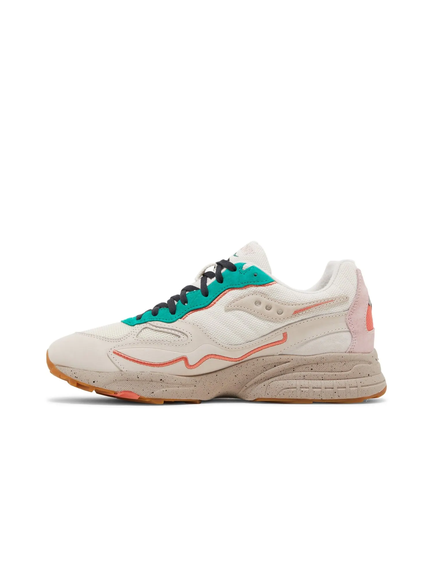 Кроссовки 3D Grid Hurricane Premium Saucony — изображение 3 из 8, песочный/зеленый