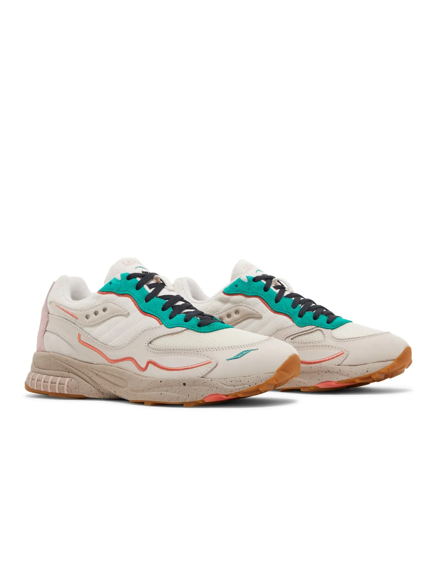 Кроссовки 3D Grid Hurricane Premium Saucony — изображение 8 из 8, песочный/зеленый