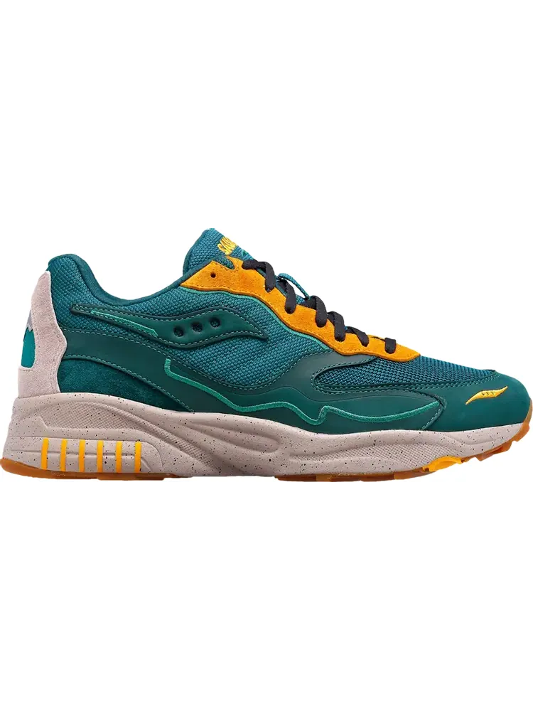 Кроссовки Saucony 3D Grid Hurricane Premium Green Orange — изображение 1 из 1, зеленый