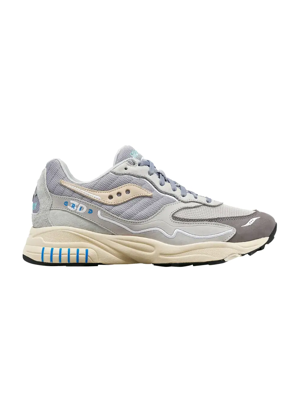 Кроссовки 3D Grid Hurricane Saucony — изображение 1 из 1, серый/кремовый