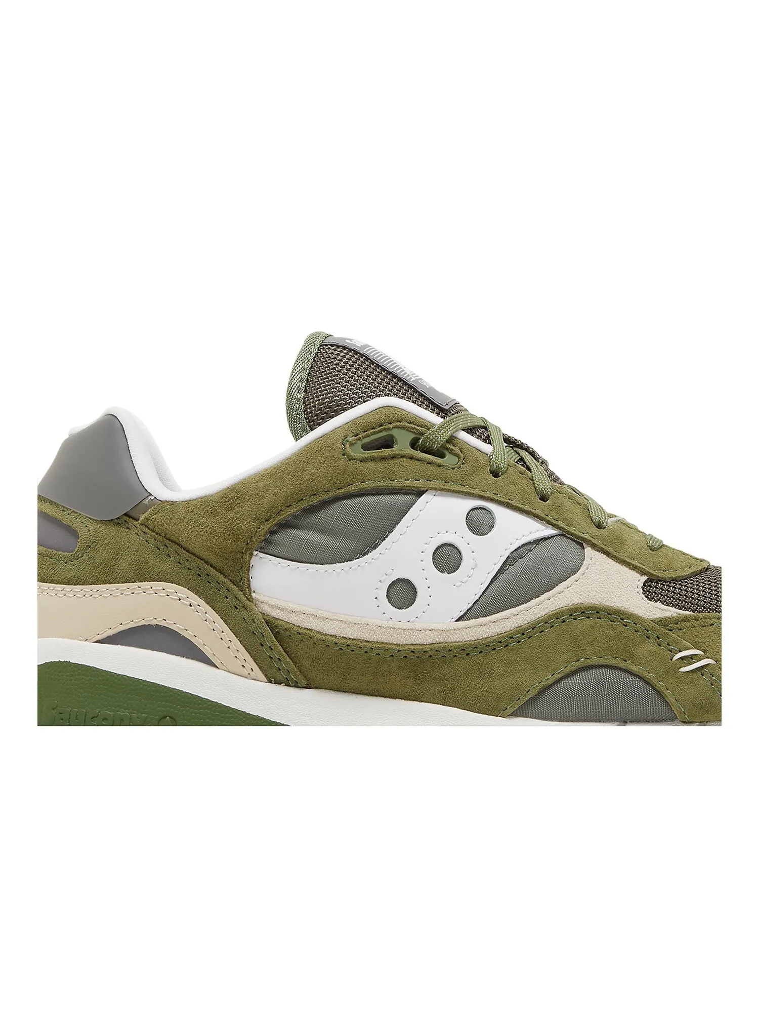 Кроссовки Shadow 6000 Premium Saucony — изображение 2 из 8, зеленый/бежевый