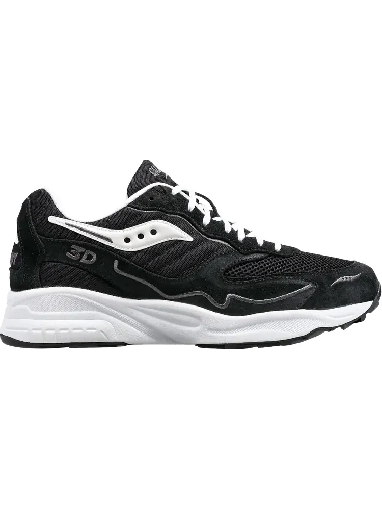 Кроссовки Saucony 3D Grid Hurricane Black White — изображение 1 из 1, черный