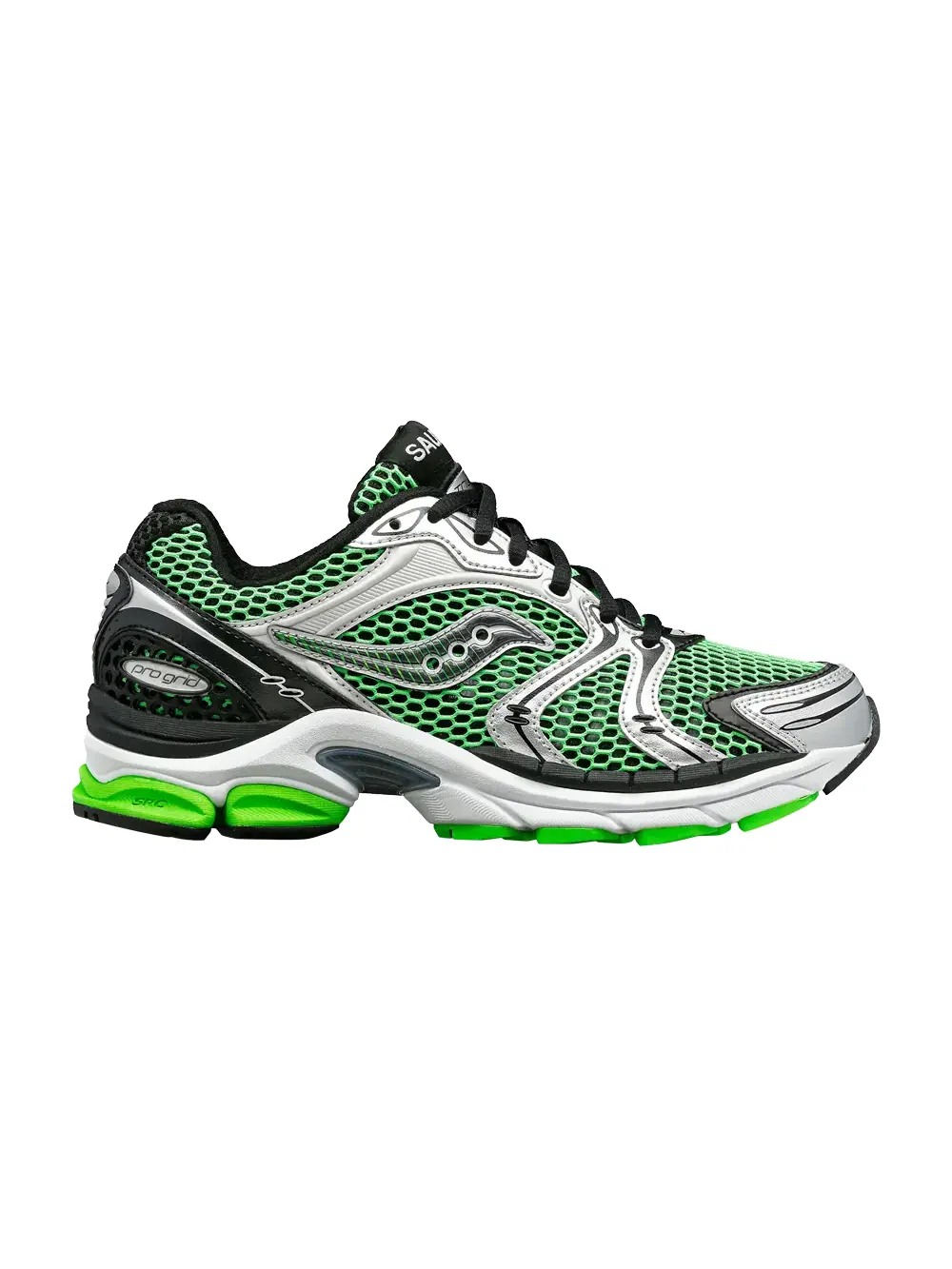 Кроссовки ProGrid Triumph 4 Saucony — изображение 1 из 1, зеленый/серебристый