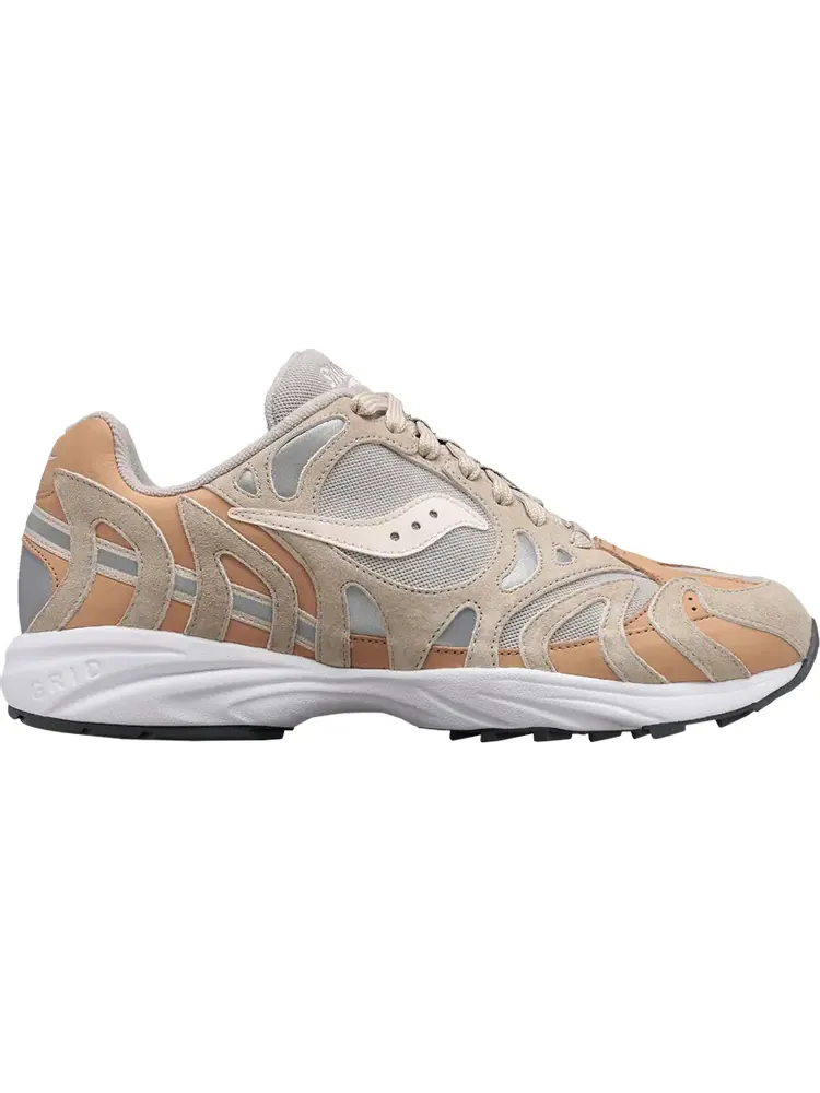 Кроссовки Saucony Grid Azura 2000 Premium Beige Silver — изображение 1 из 1, серый
