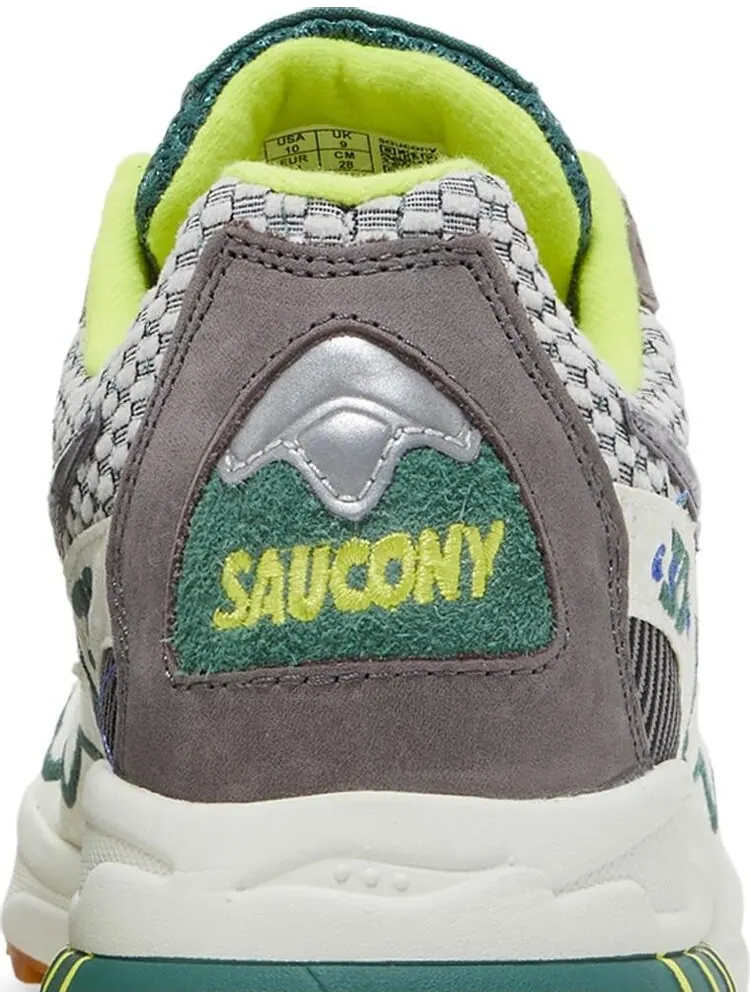 Кроссовки Saucony Bodega x 3D Grid Hurricane Loyal to the Sport — изображение 7 из 8, бежевый