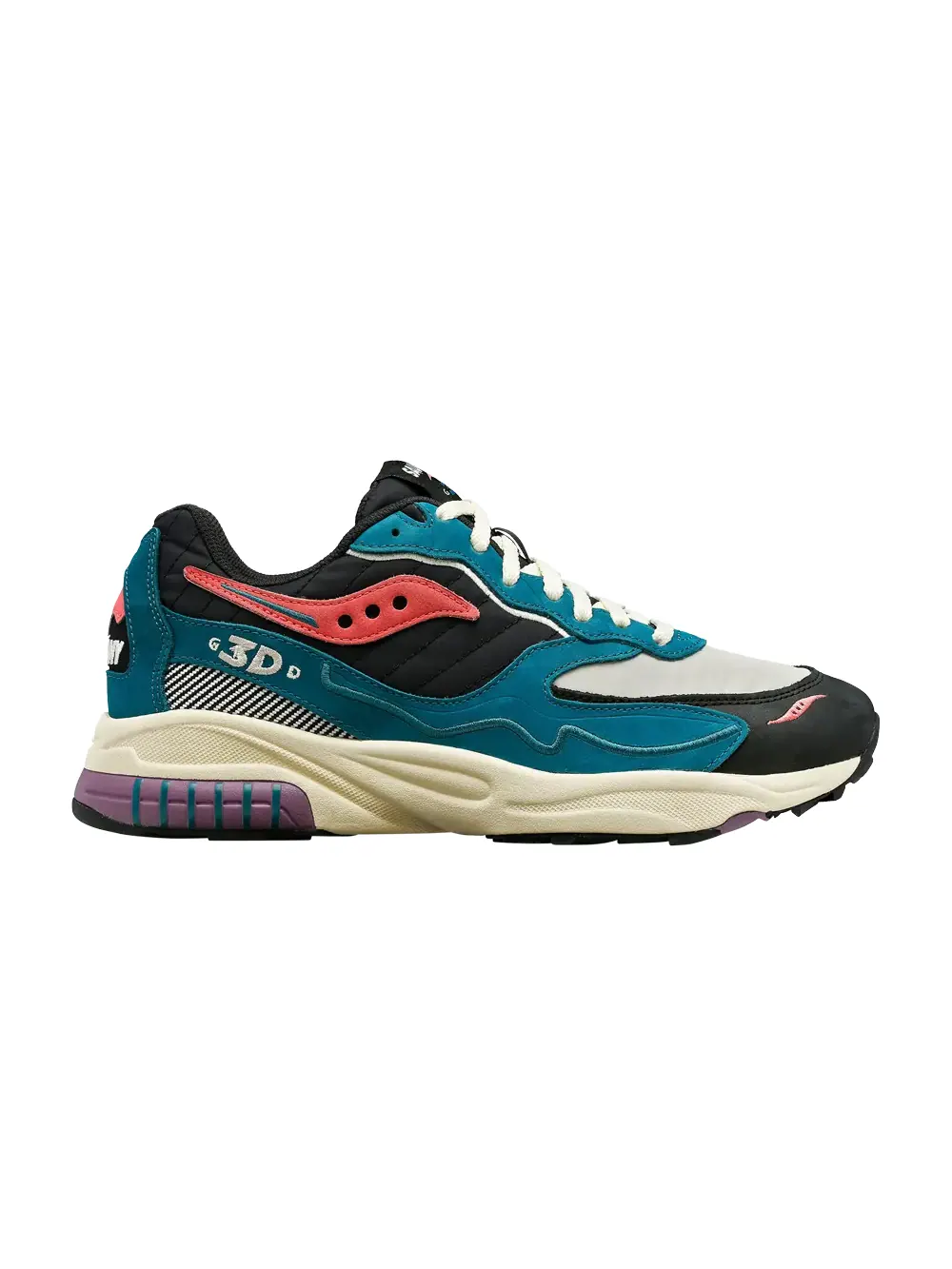 Кроссовки 3D Grid Hurricane Saucony — изображение 1 из 1, зеленый/черный