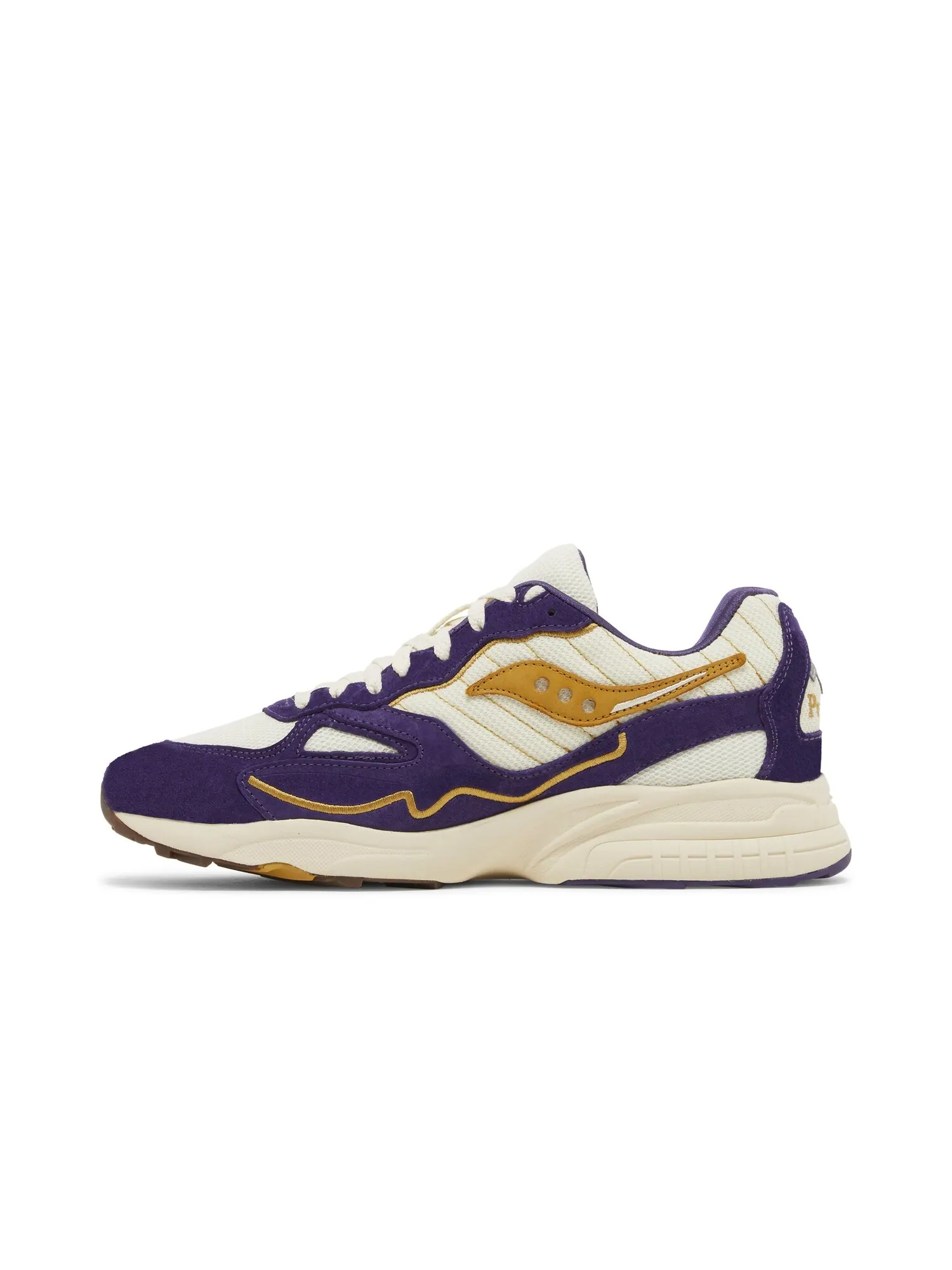Кроссовки Claima x 3D Grid Hurricane Saucony — изображение 3 из 8, фиолетовый/кремовый