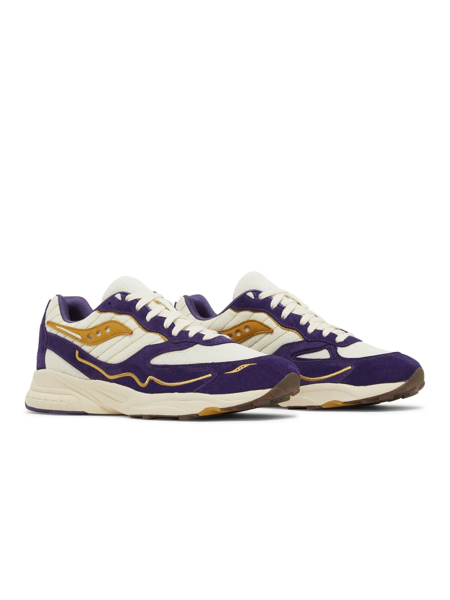 Кроссовки Claima x 3D Grid Hurricane Saucony — изображение 8 из 8, фиолетовый/кремовый