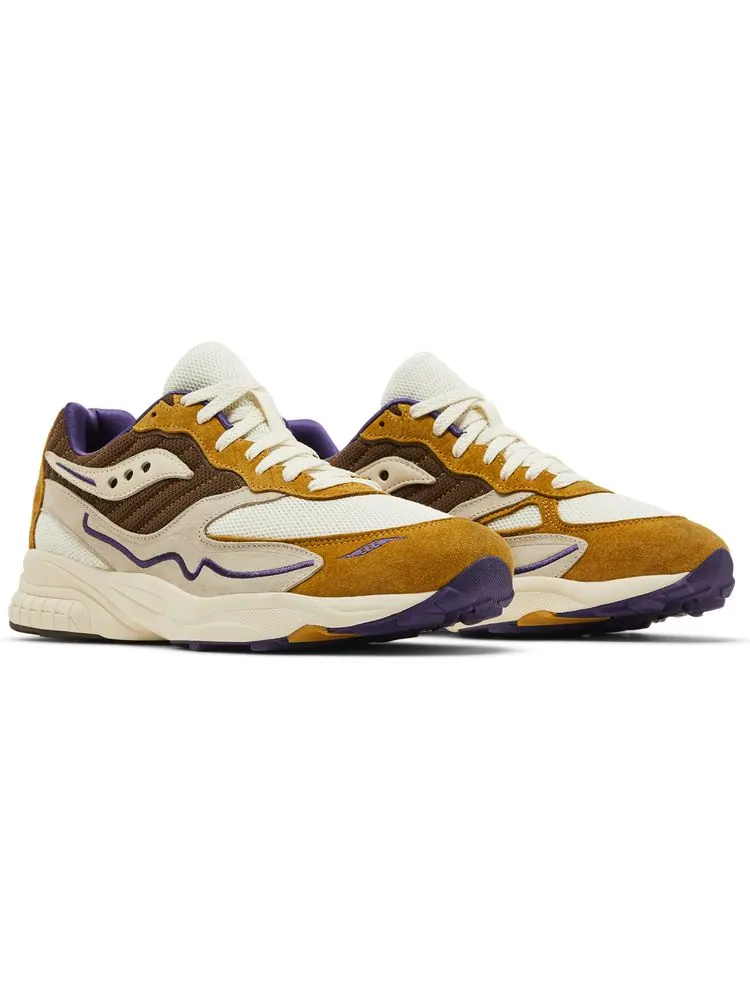 Кроссовки Saucony Claima x 3D Grid Hurricane 'NOLA' — изображение 8 из 8, желтый