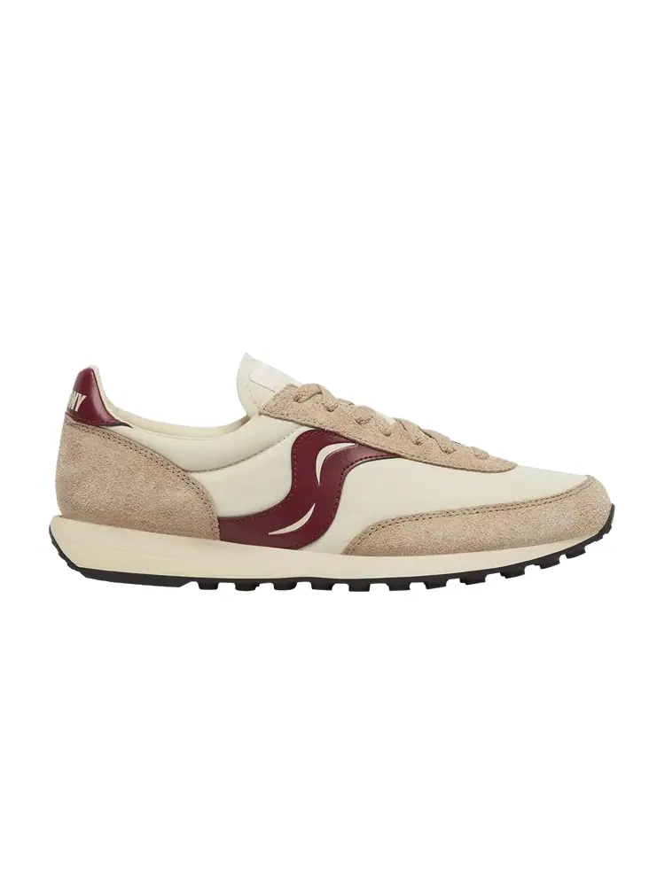 Кроссовки Saucony Trainer 80 Original Beige Burgundy — изображение 1 из 1, кремовый