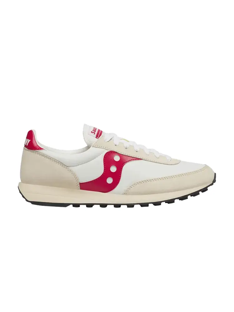 Кроссовки Saucony Trainer 80 White Red — изображение 1 из 1, кремовый