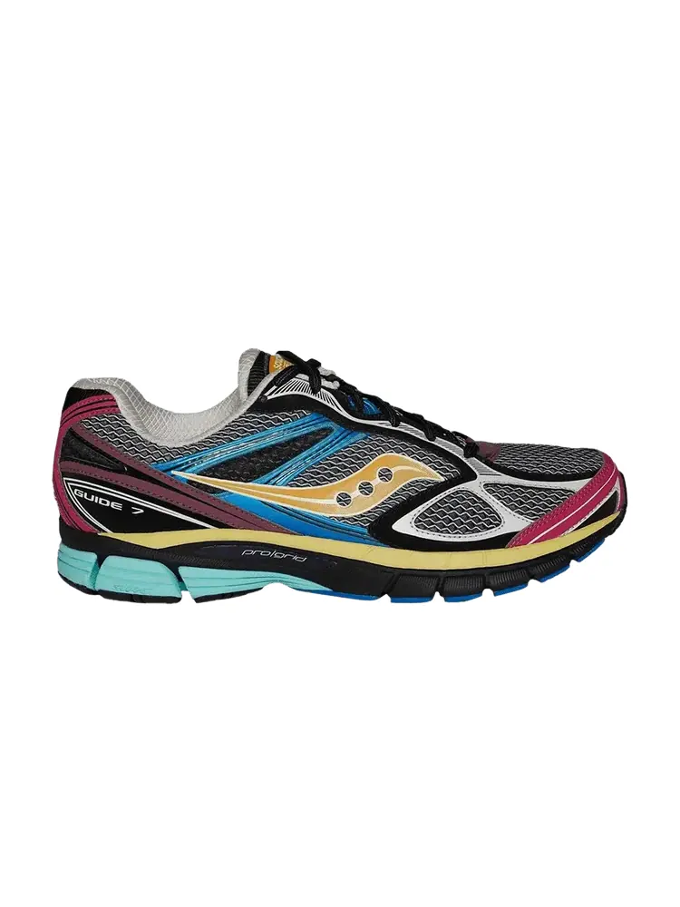 Кроссовки Saucony ProGrid Guide 7 'Multi-Color Black' Foot Locker Exclusive — изображение 1 из 1, черный/мульти